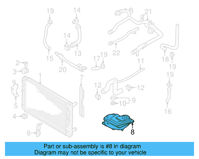 Reservoir 8D0-121-403-L - View 16