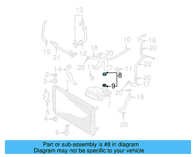 Reservoir Cap 3B0-121-321 - View 84