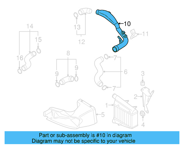 Pressure Pipe 8D0-145-840-AB - View 6