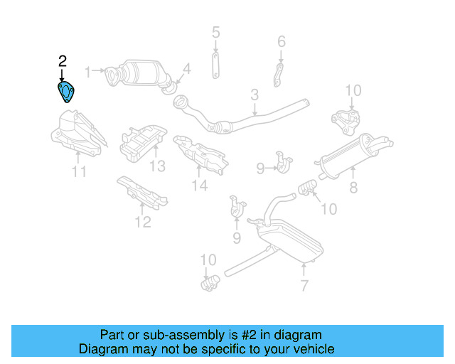 Converter Gasket 8D0-253-115 - View 7