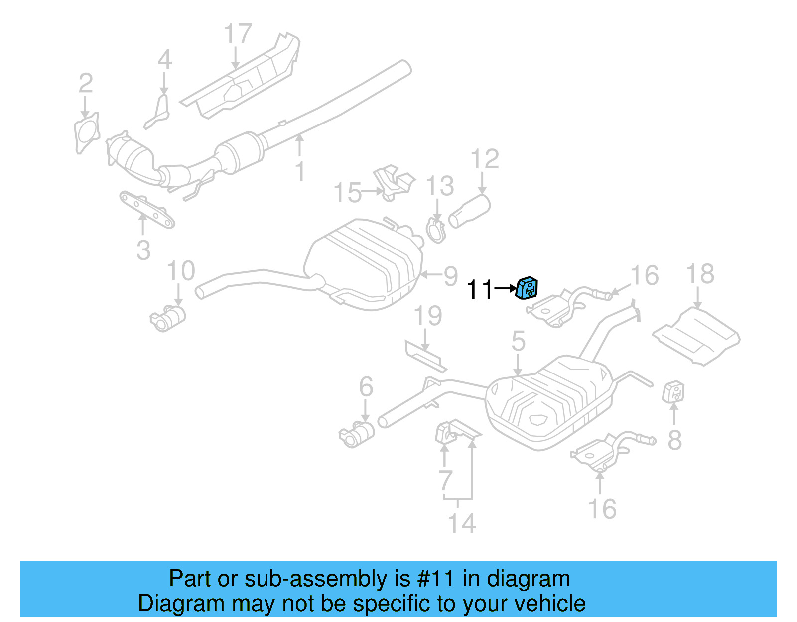 Muffler & Pipe Retainer Ring 8D0-253-147-E - View 9