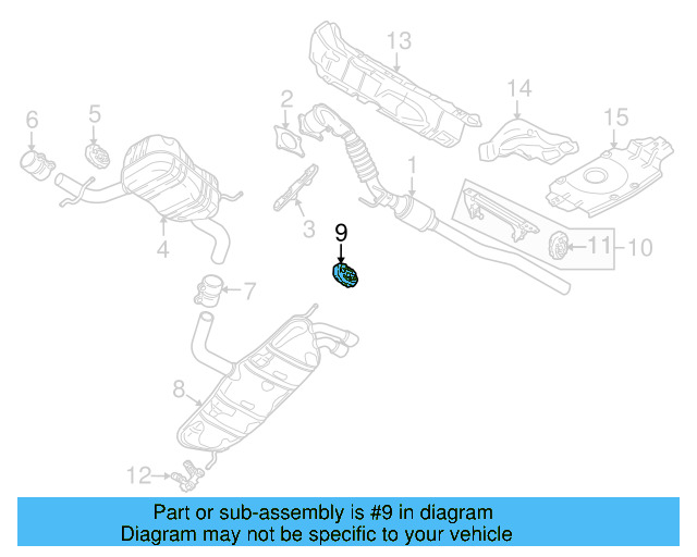Muffler & Pipe Retainer Ring 8D0-253-147-E - View 51