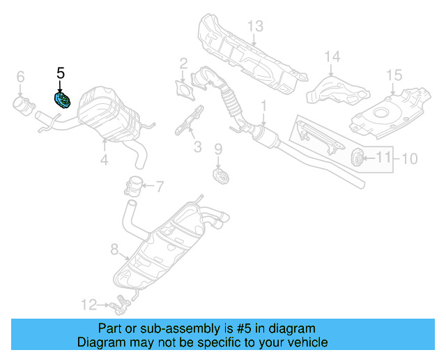 Muffler & Pipe Retainer Ring 8D0-253-147-E - View 50