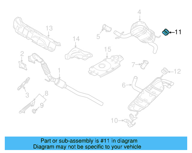 Muffler & Pipe Retainer Ring 8D0-253-147-E - View 12