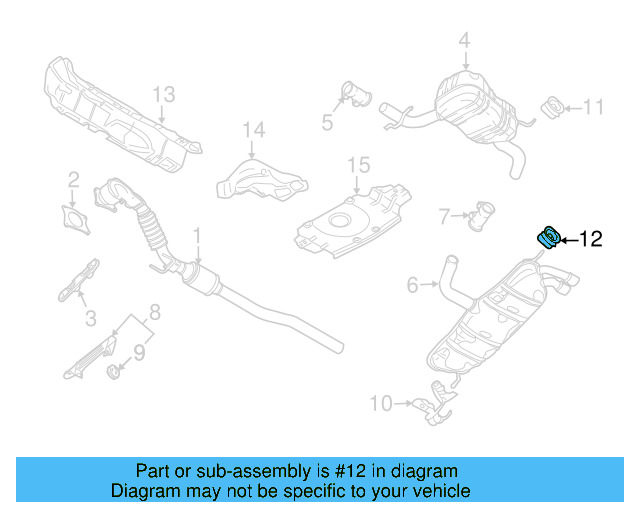 Muffler & Pipe Retainer Ring 8D0-253-147-E