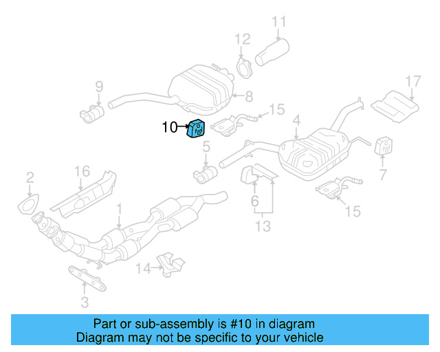Muffler & Pipe Retainer Ring 8D0-253-147-E - View 14