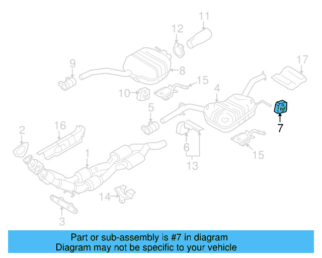Muffler & Pipe Retainer Ring 8D0-253-147-E - View 15