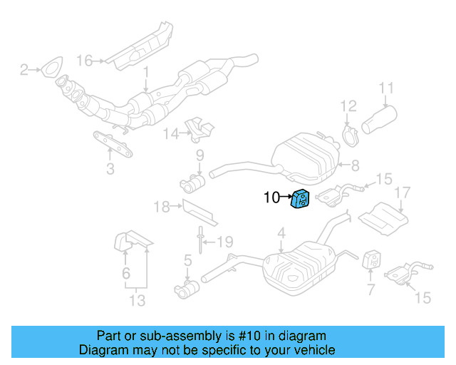 Muffler & Pipe Retainer Ring 8D0-253-147-E - View 52