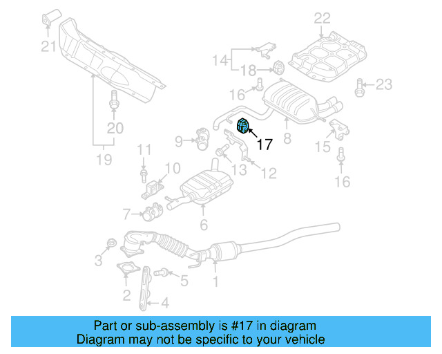 Muffler & Pipe Retainer Ring 8D0-253-147-E - View 17