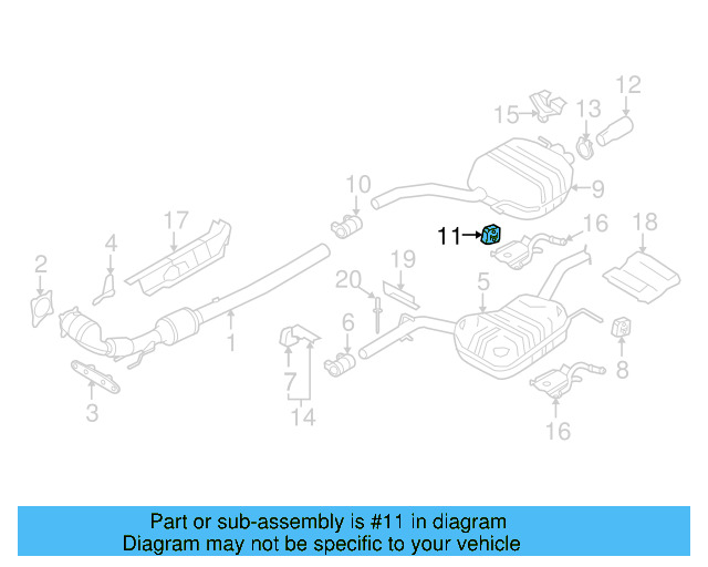 Muffler & Pipe Retainer Ring 8D0-253-147-E - View 18