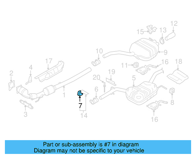 Muffler & Pipe Retainer Ring 8D0-253-147-E - View 19