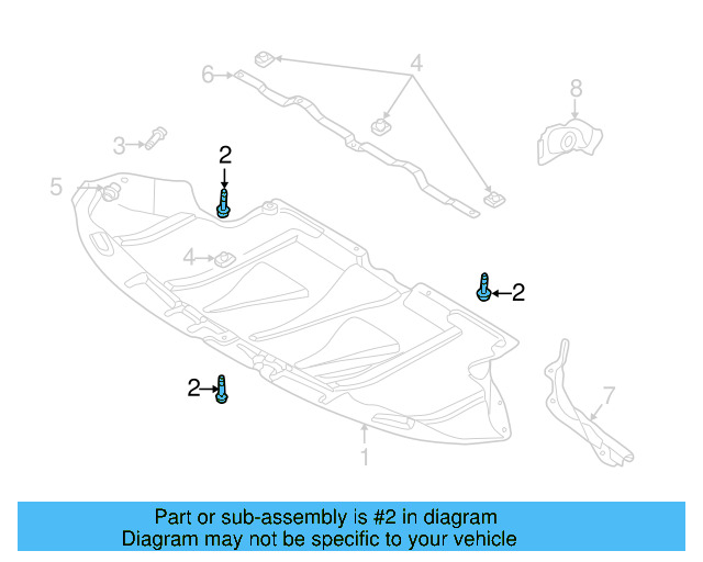 Front Deflector Pin 8D0-805-121 - View 19