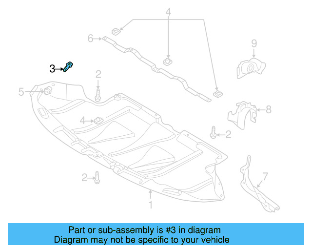 Front Deflector Pin 8D0-805-121 - View 18