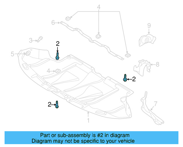Front Deflector Pin 8D0-805-121 - View 14