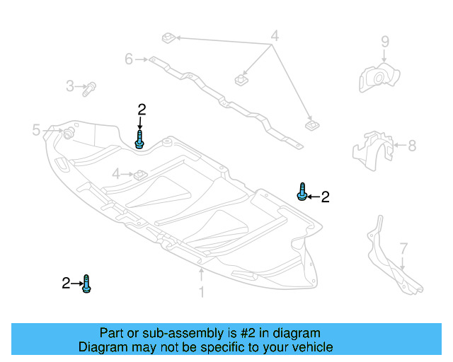 Front Deflector Pin 8D0-805-121 - View 6