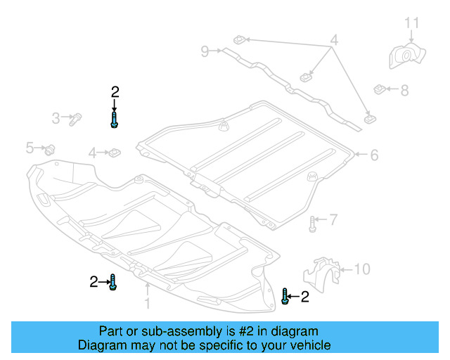 Front Deflector Pin 8D0-805-121 - View 12