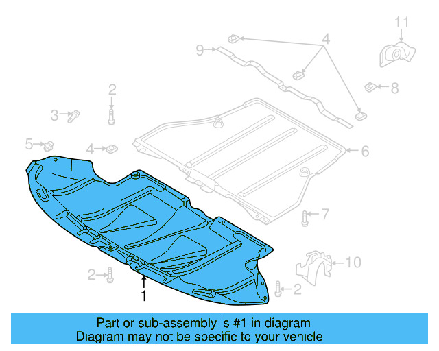 Front Deflector 8D0-863-821-Q - View 5