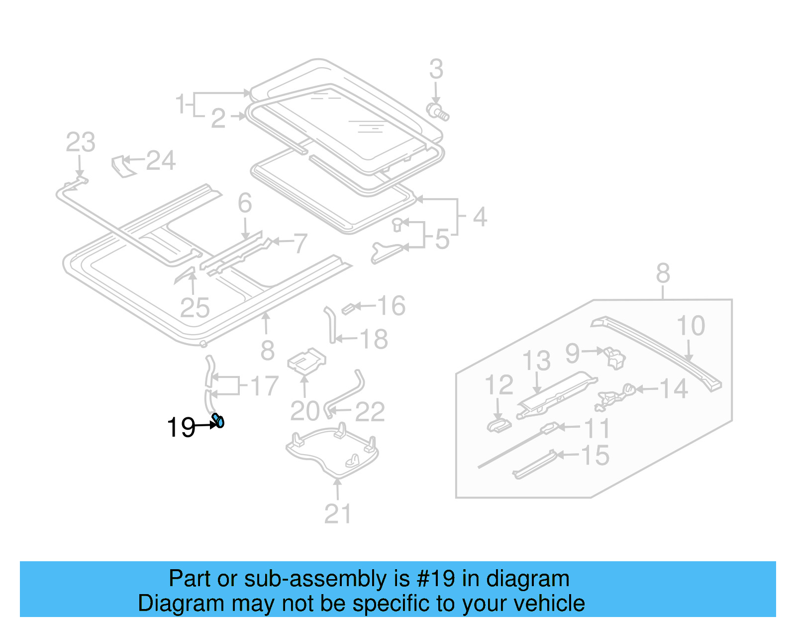 Drain Hose Grommet 8D0-877-242 - View 32