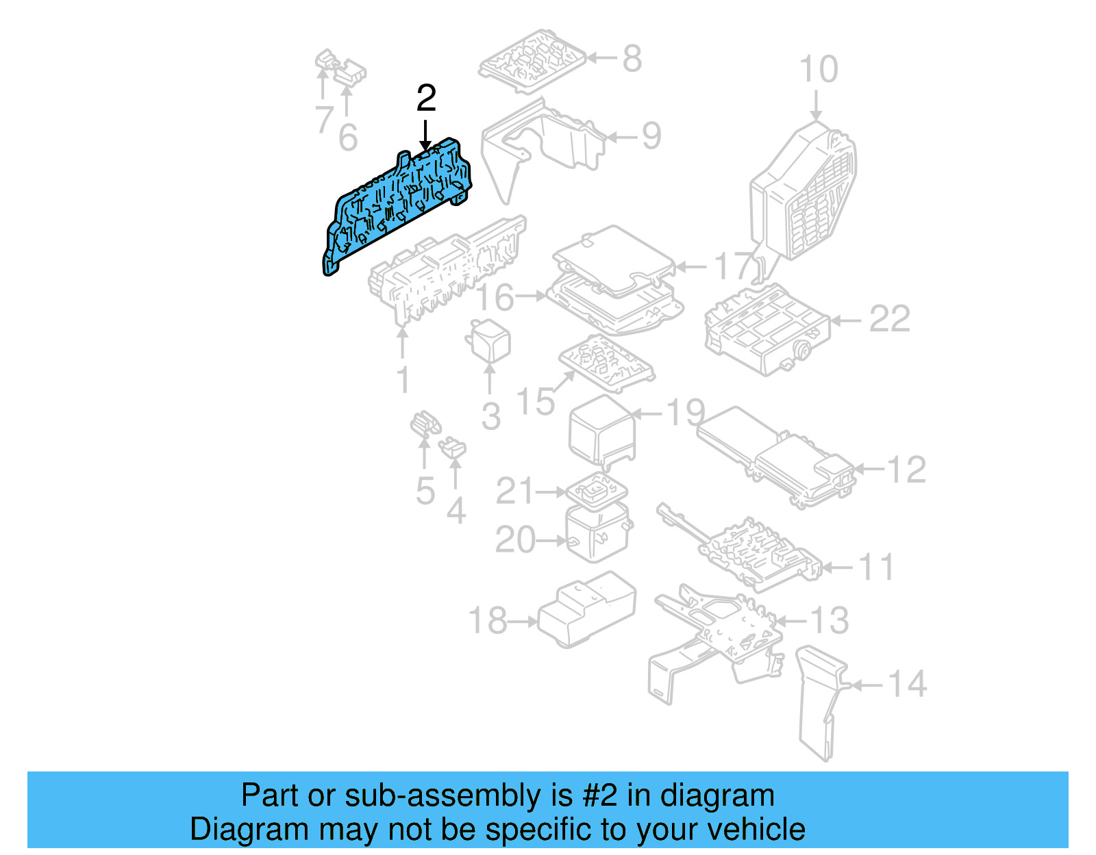Relay & Fuse Plt Mount 8D0-937-503-E - View 9