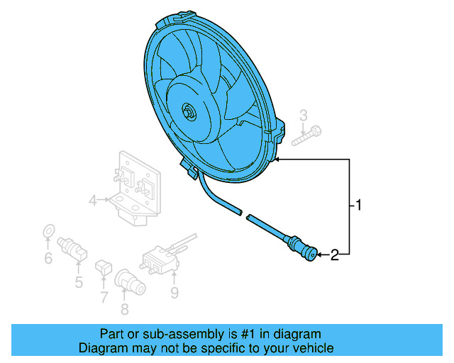 Fan Assembly 8D0-959-455-R - View 6