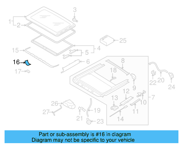 Deflector Mount Kit 8D5-898-671-A - View 48