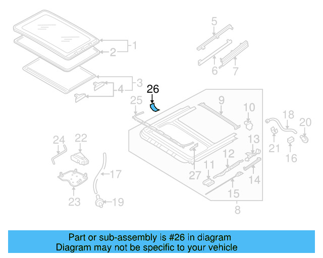 Deflector Mount Kit 8D5-898-671-A - View 14