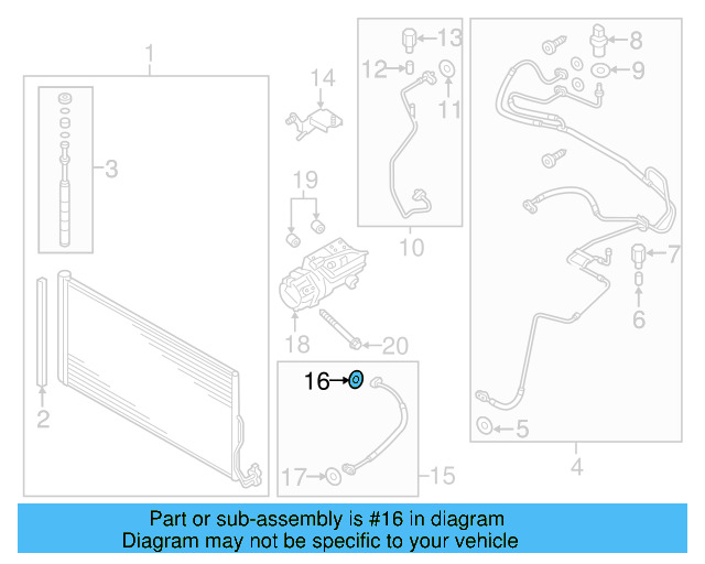 A/C Refrigerant Line O 8E0-260-749-C - View 104