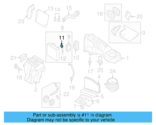 Expansion Valve Upper Seal 8E0-260-749-D - View 88