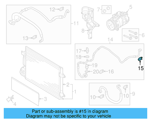 Expansion Valve Upper Seal 8E0-260-749-D - View 23