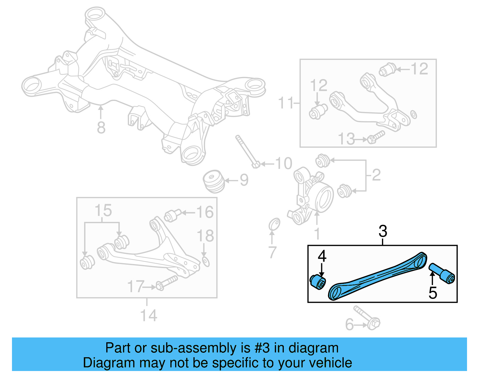 Track Bar 8E0-501-530-M - View 5