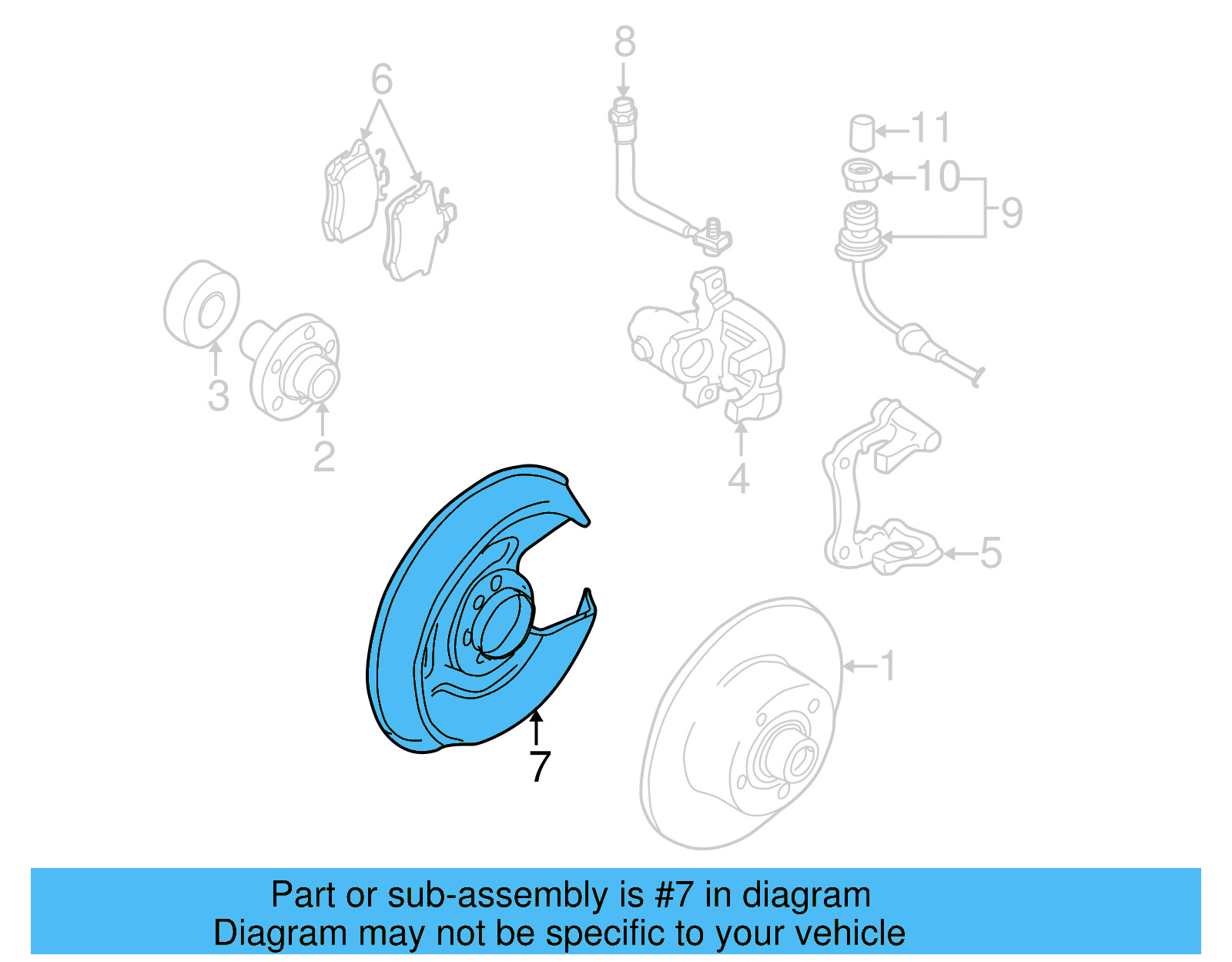 Splash Shield 8E0-615-612-E - View 8
