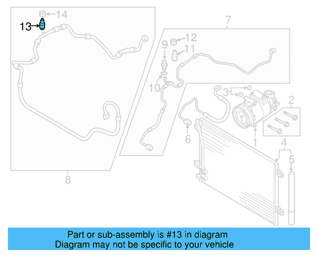 A/C Service Valve Core 8E0-820-855 - View 9
