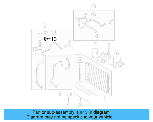 A/C Service Valve Core 8E0-820-855 - View 15