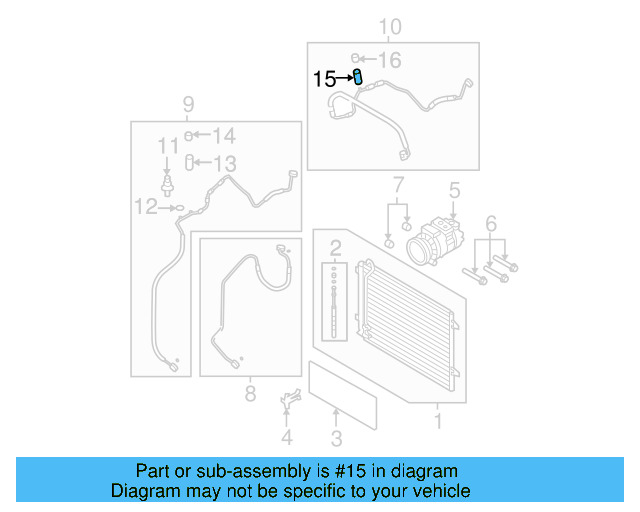 A/C Service Valve Core 8E0-820-855 - View 16