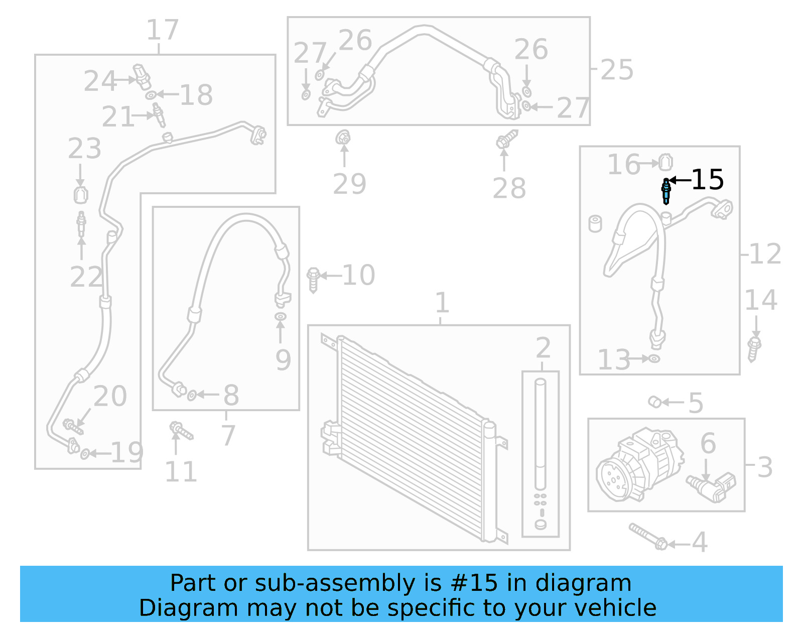 A/C Service Valve Core 8E0-820-855 - View 17