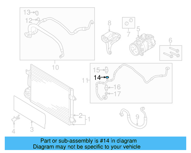 A/C Service Valve Core 8E0-820-855 - View 18