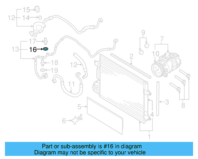 A/C Service Valve Core 8E0-820-855 - View 23