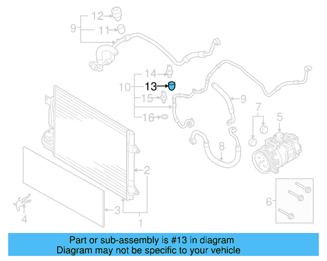 A/C Service Valve Core 8E0-820-855 - View 31