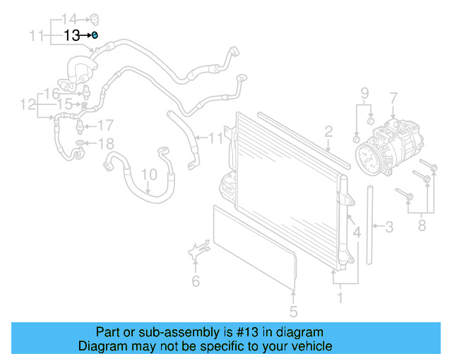 A/C Service Valve Core 8E0-820-855 - View 33