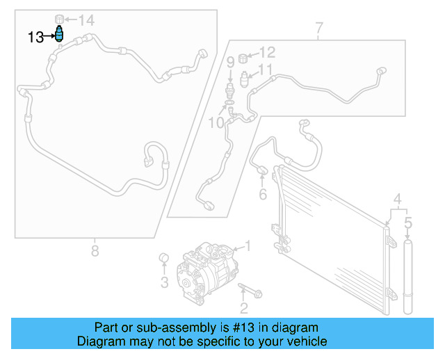 A/C Service Valve Core 8E0-820-855 - View 35