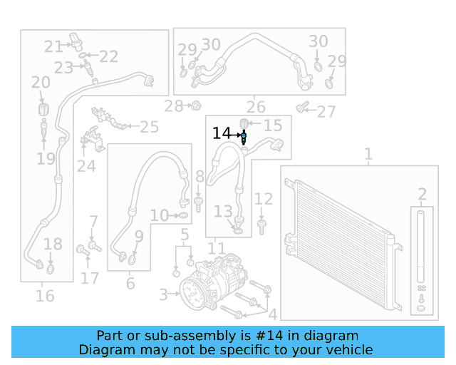 A/C Service Valve Core 8E0-820-855 - View 38