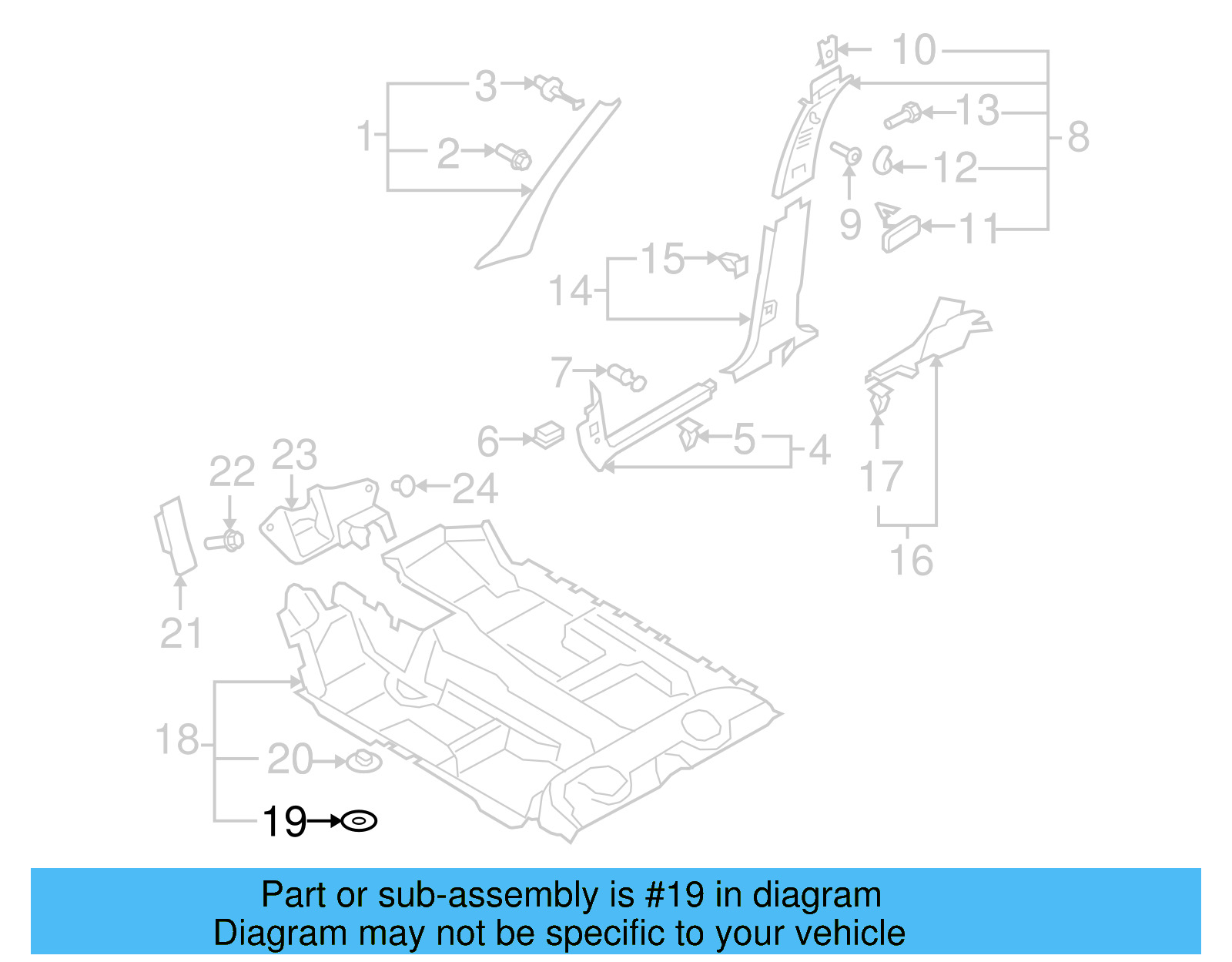 Carpet Bracket 8E0-864-227 - View 5