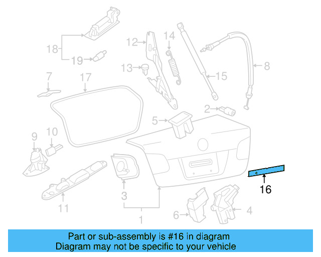 License Mount Packing 8D0-853-419-D - View 10