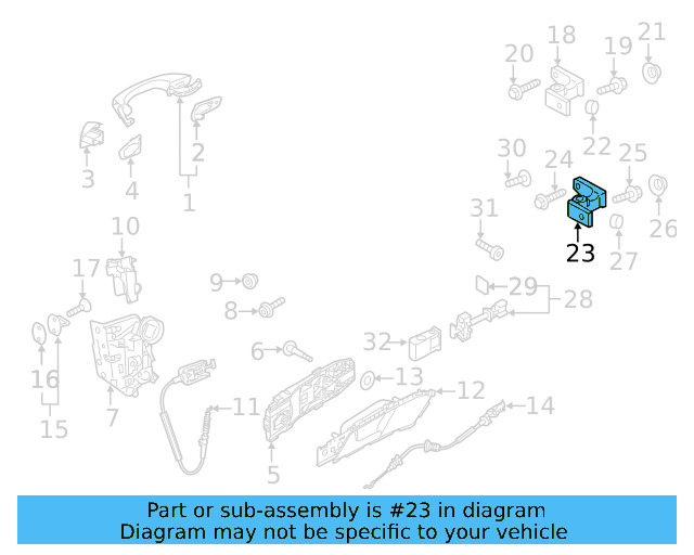 Door Hinge 8K0-831-401-D - View 13