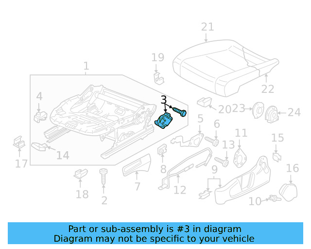 Height Adjuster 8K0-881-053 - View 29
