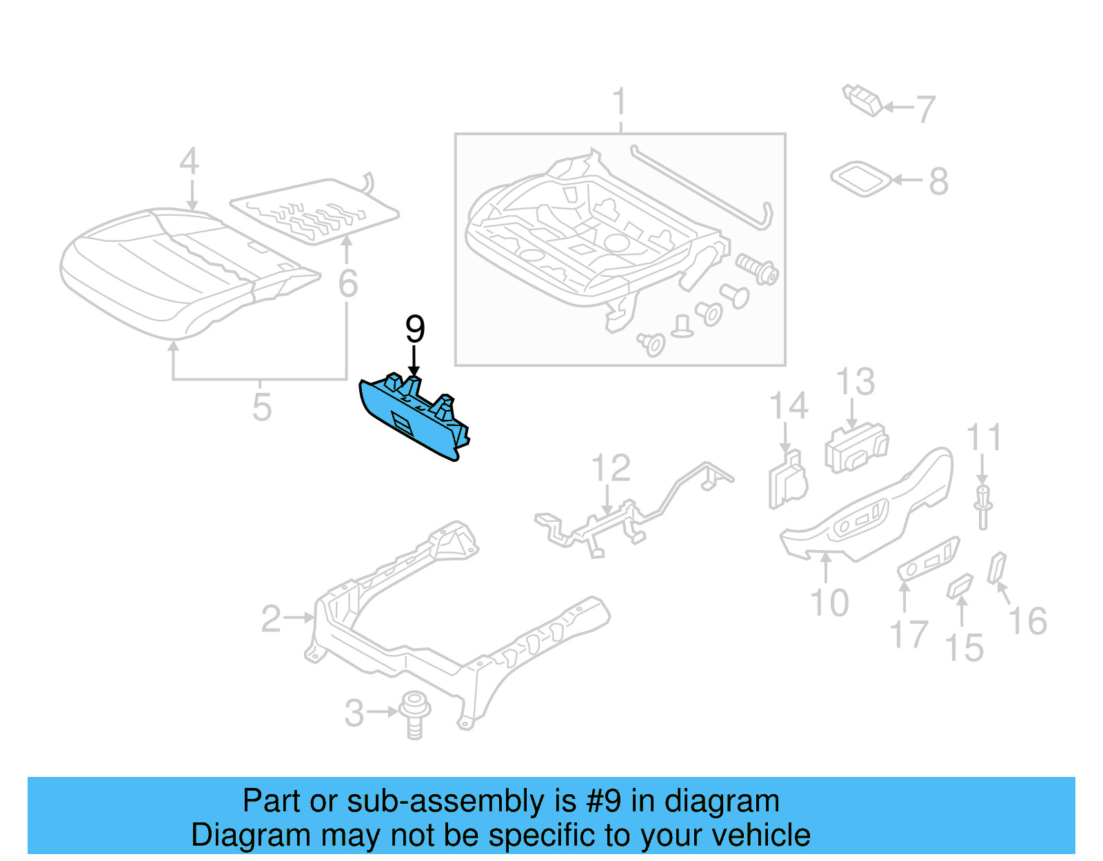 Storage Compartment 8K0-882-601-D-3G4