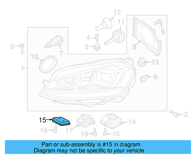 High Intensity Discharge (Hid) Lighting Ballast 8K0-941-597-E - View 5