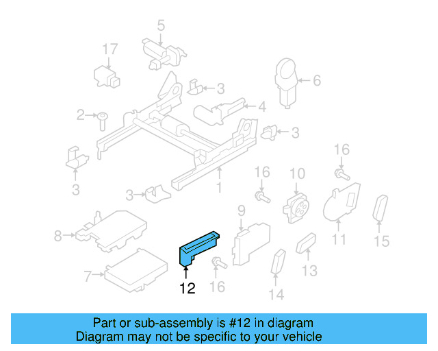 Seat Back Adjust 1K0-959-777-9B9