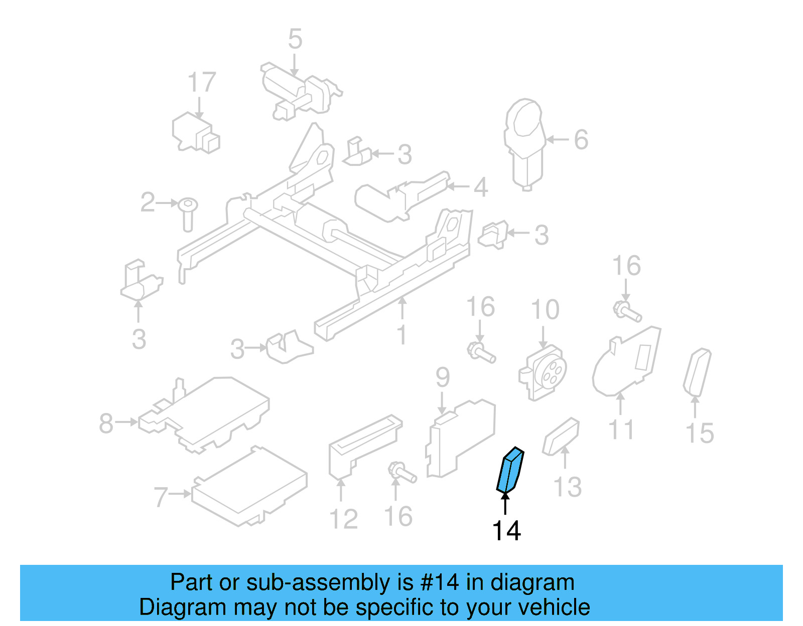 Adjust Lever 8K0-959-817-4PK - View 12