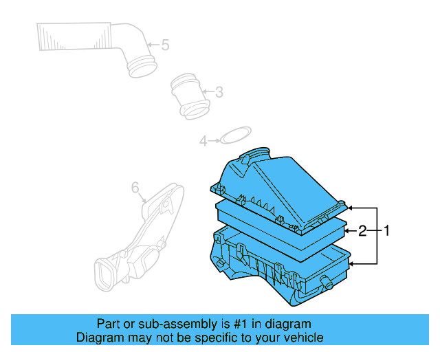 Air Cleaner Assembly 8L0-133-837-L - View 7